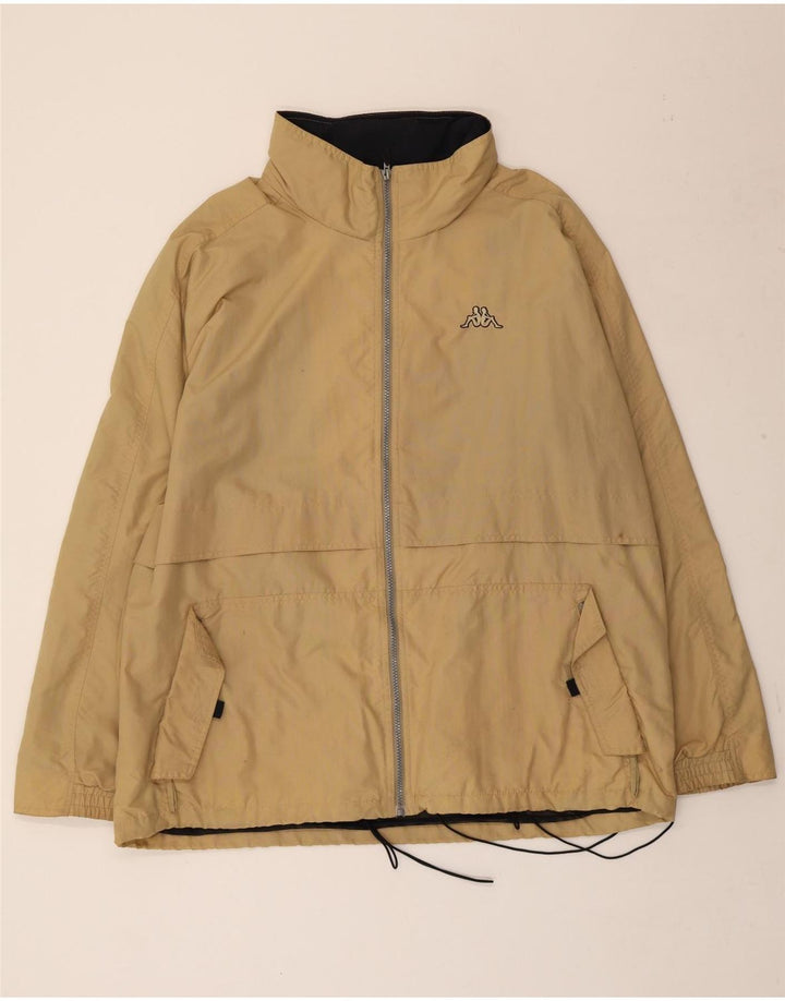 Kappa Mens Rain Jacket UK 42 XL Beige Polyamide