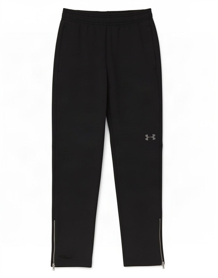 Under Armour Boys Tracksuit Trousers 9-10 Years Medium Black Polyester