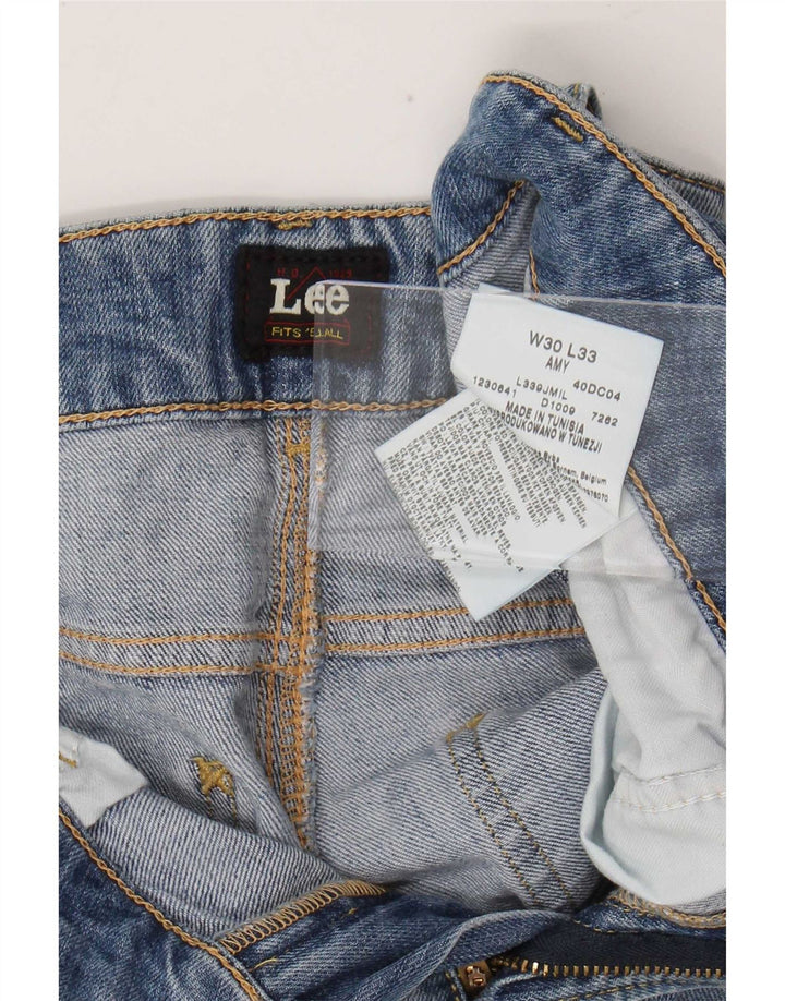 Lee Womens Amy Slim Jeans W30 L29 Blue Cotton