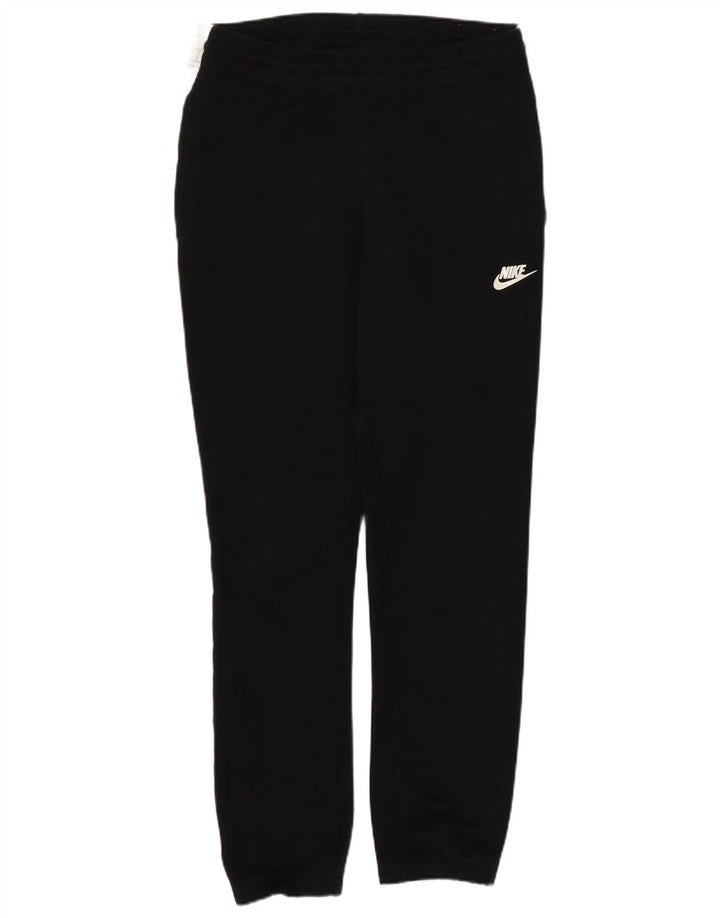 Nike Mens Tracksuit Trousers Joggers Small Black Colourblock Polyester