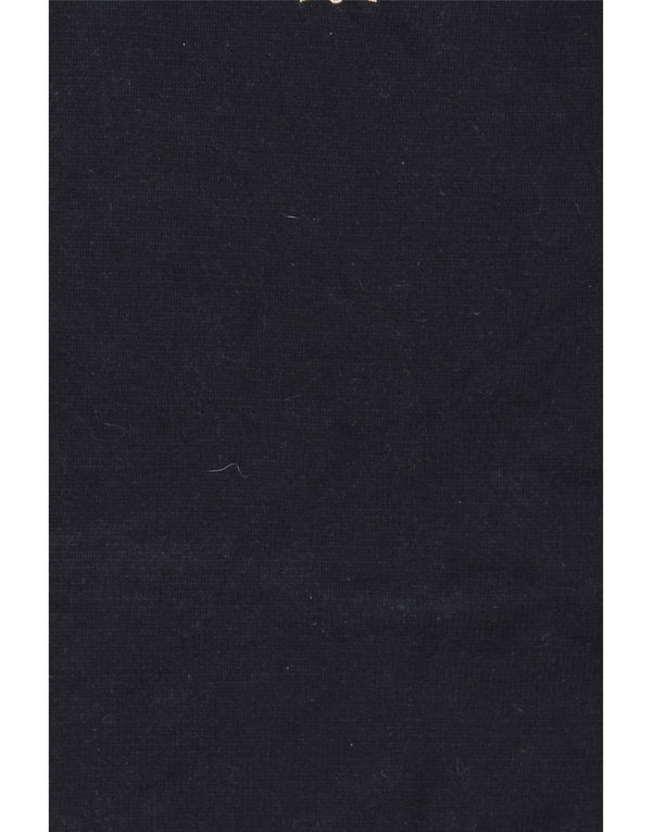 Crew Clothing Mens V-Neck Jumper Sweater Medium Navy Blue Cotton