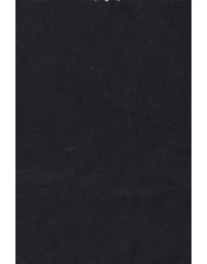 Crew Clothing Mens V-Neck Jumper Sweater Medium Navy Blue Cotton