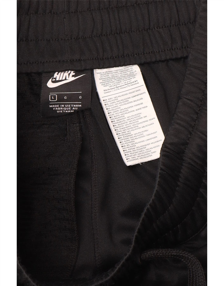 Nike Mens Tracksuit Trousers Joggers Large Black Polyester