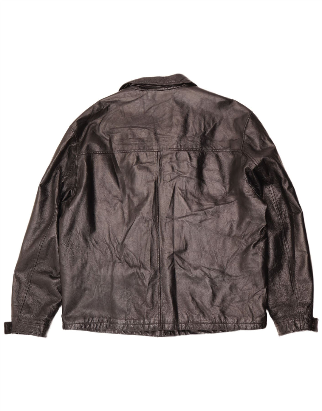 La Pelle Mens Leather Jacket IT 58 4XL Black