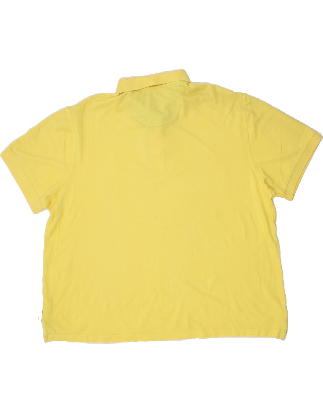 IZOD Mens Heritage Polo Shirt 2XL Yellow Cotton Vintage Izod and Second-Hand Izod from Messina Hembry 