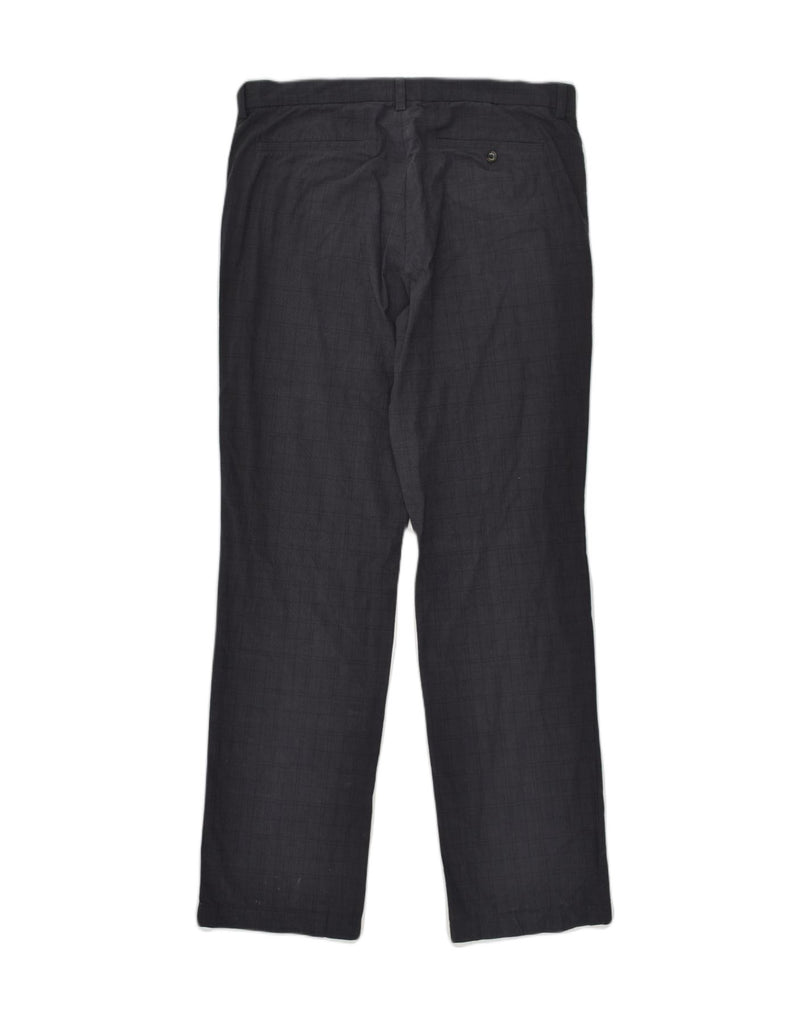 BANANA REPUBLIC Mens Gavin Straight Chino Trousers W35 L34  Black Check | Vintage Banana Republic | Thrift | Second-Hand Banana Republic | Used Clothing | Messina Hembry 