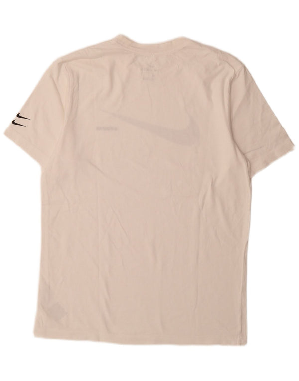 Nike Mens Graphic T-Shirt Top Medium White Cotton Sports