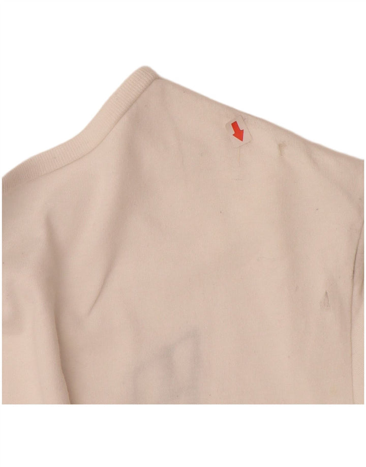 BENETTON Girls Graphic T-Shirt Top 11-12 Years 2XL  White Cotton