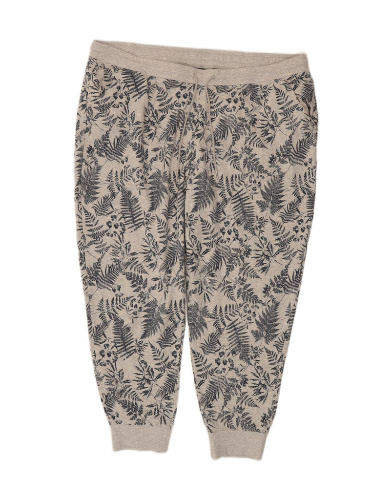 EDDIE BAUER Womens Tracksuit Trousers Joggers UK 20 2XL  Grey Floral Vintage Eddie Bauer and Second-Hand Eddie Bauer from Messina Hembry 