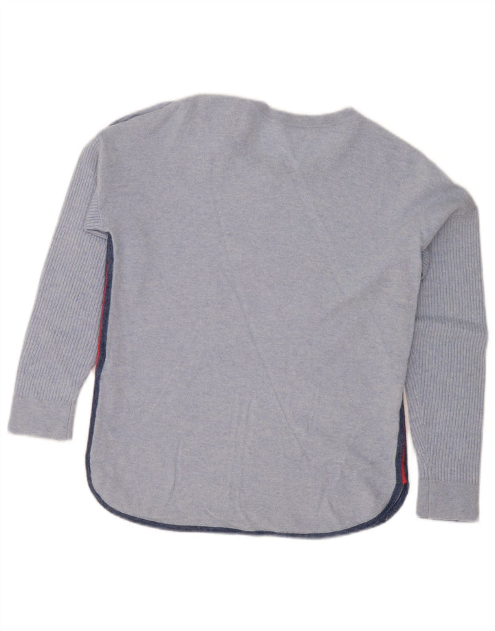 White Stuff Womens Boat Neck Jumper Sweater UK 10 Small Blue Flecked