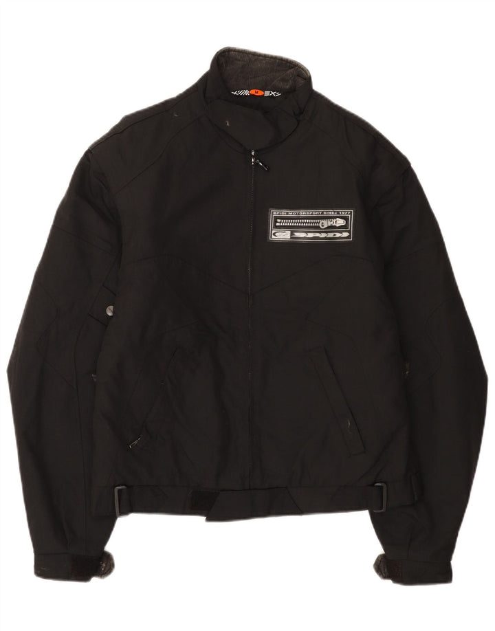 Spidi Mens Racer Jacket UK 38 Medium Black Colourblock
