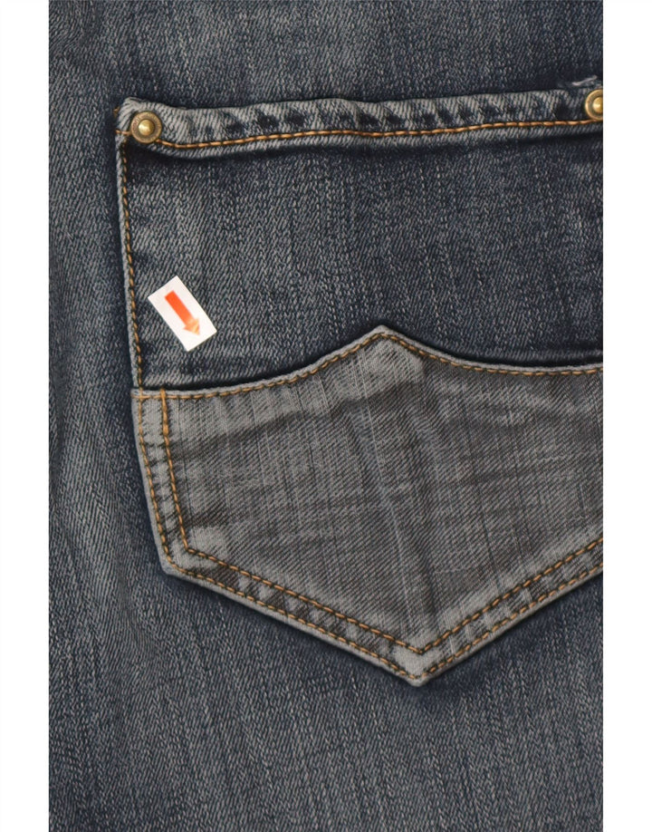 CALVIN KLEIN Womens Straight Jeans W30 L27 Blue Cotton