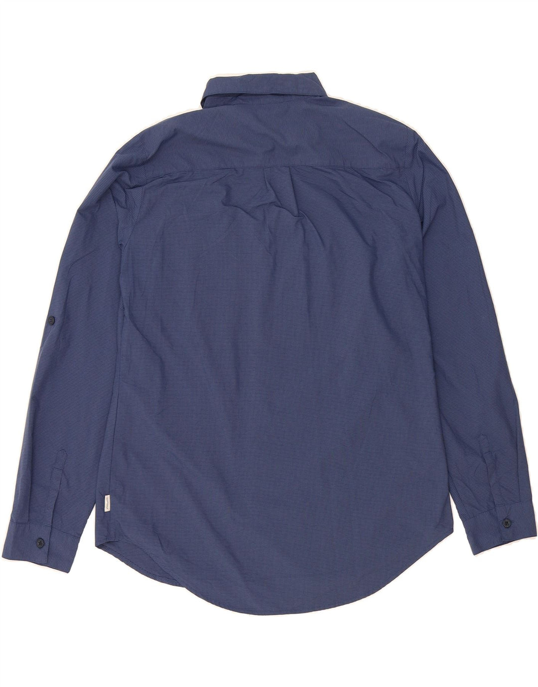 EDDIE BAUER Womens Shirt UK 14 Medium Navy Blue Check Nylon Vintage Eddie Bauer and Second-Hand Eddie Bauer from Messina Hembry 