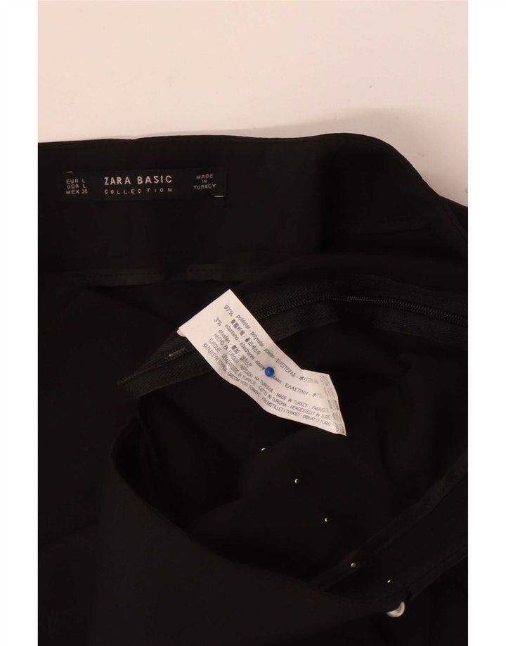 Zara Mens Casual Shorts Large W30 Black Polyester