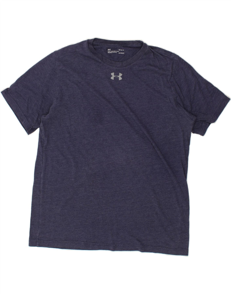 UNDER ARMOUR Mens T-Shirt Top Large Navy Blue Flecked | Vintage Under Armour | Thrift | Second-Hand Under Armour | Used Clothing | Messina Hembry 