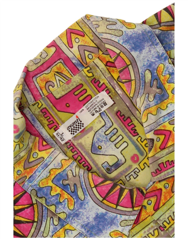 Avanti Mens Abstract Pattern Shirt Size 41/42 Large Multicoloured