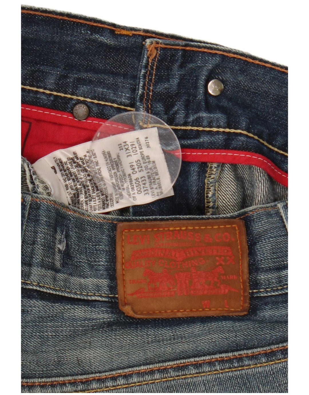 Levi's Womens 506 Standard Fit Straight Jeans W31 L29 Blue