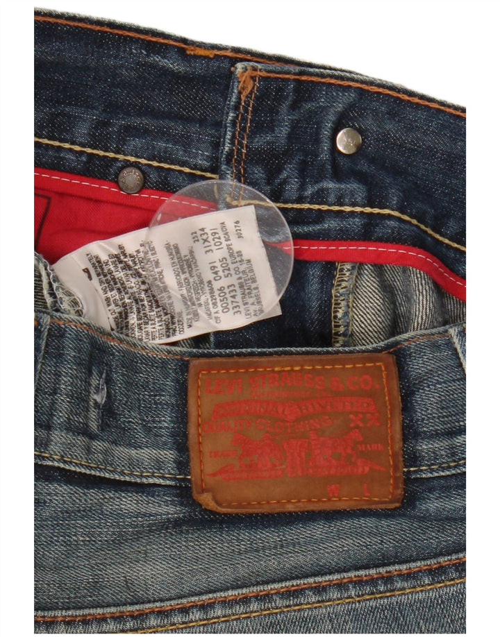 Levi's Womens 506 Standard Fit Straight Jeans W31 L29 Blue
