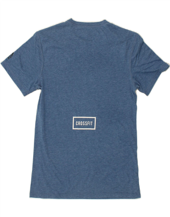 REEBOK Mens Graphic T-Shirt Top Small Blue Vintage Reebok and Second-Hand Reebok from Messina Hembry 