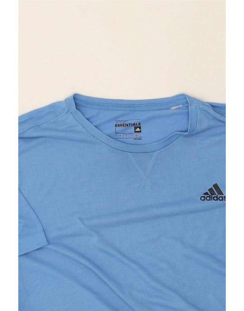 ADIDAS Mens Climalite Slim T-Shirt Top Large Blue | Vintage Adidas | Thrift | Second-Hand Adidas | Used Clothing | Messina Hembry 