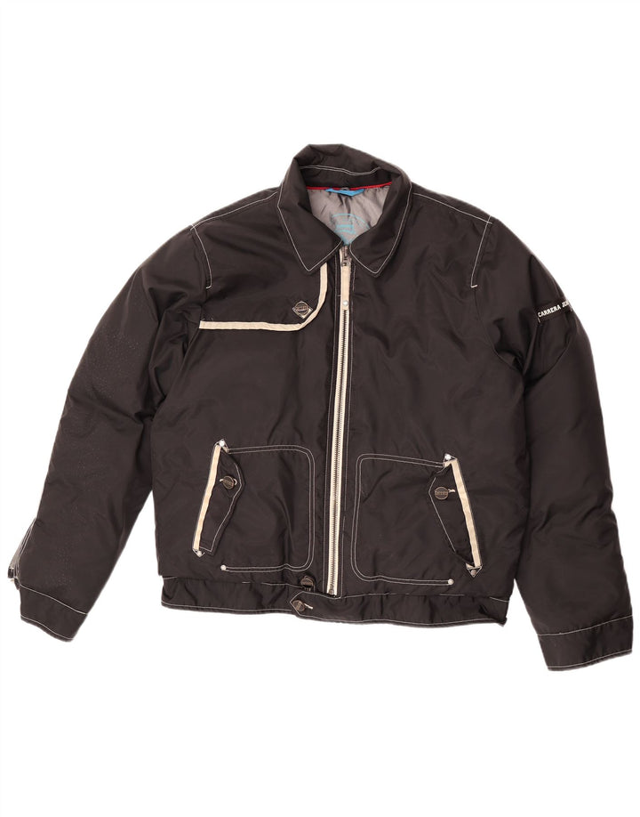 Carrera Mens Bomber Padded Jacket UK 40 Large Black