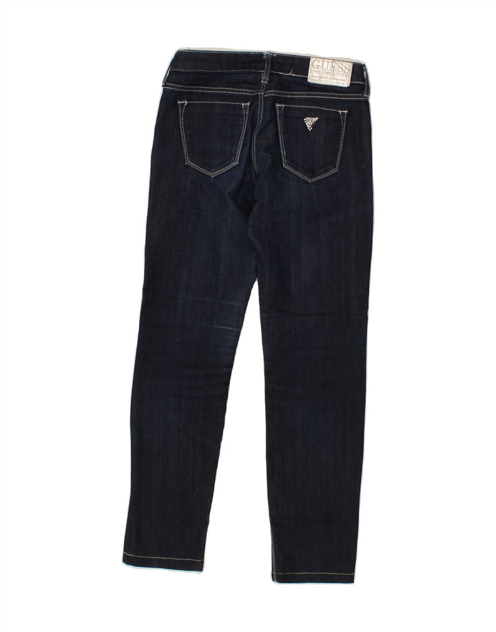 GUESS Womens Slim Jeans W27 L27  Navy Blue Cotton Vintage Guess and Second-Hand Guess from Messina Hembry 