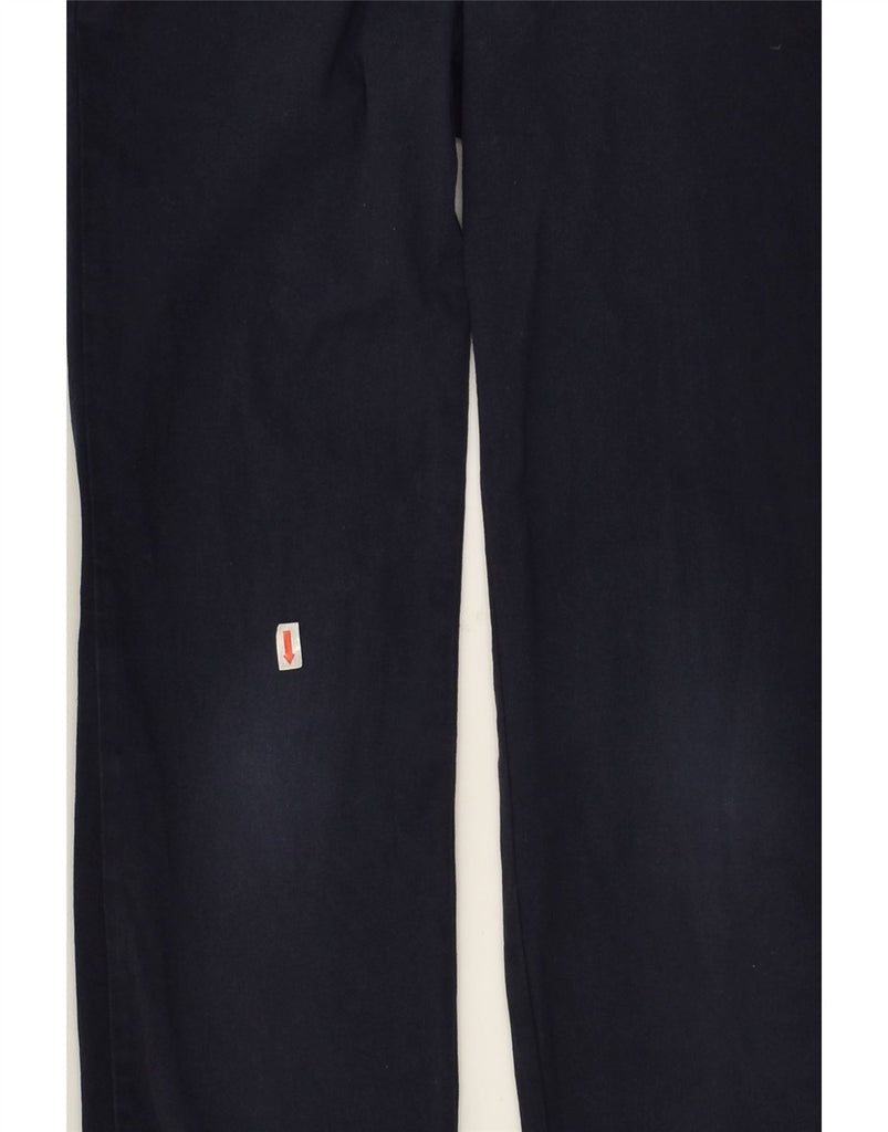 LEE Womens Slim Casual Trousers UK 10 Small W26 L24 Navy Blue Cotton | Vintage Lee | Thrift | Second-Hand Lee | Used Clothing | Messina Hembry 