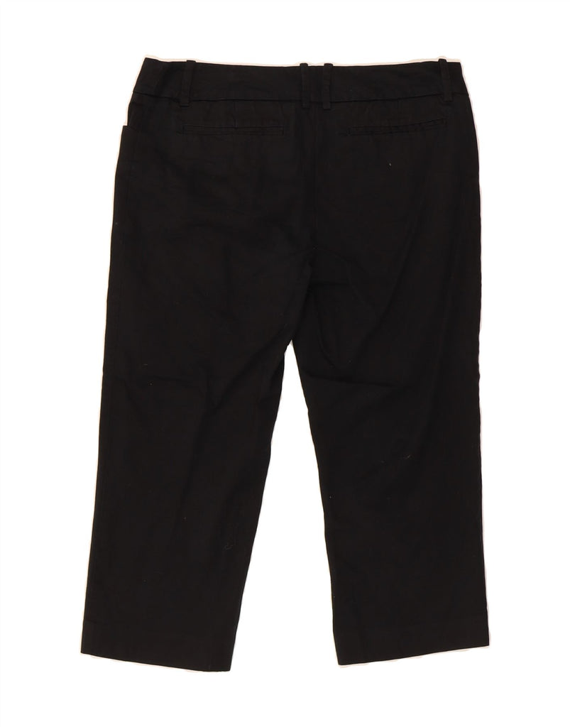 MOSSIMO Womens Straight Capri Trousers US 8 Medium W30 L20 Black Cotton Vintage Mossimo and Second-Hand Mossimo from Messina Hembry 