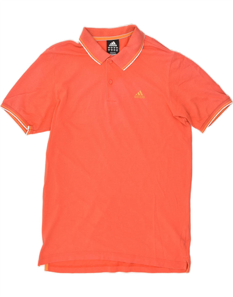 ADIDAS Mens Polo Shirt Medium Orange Cotton | Vintage Adidas | Thrift | Second-Hand Adidas | Used Clothing | Messina Hembry 