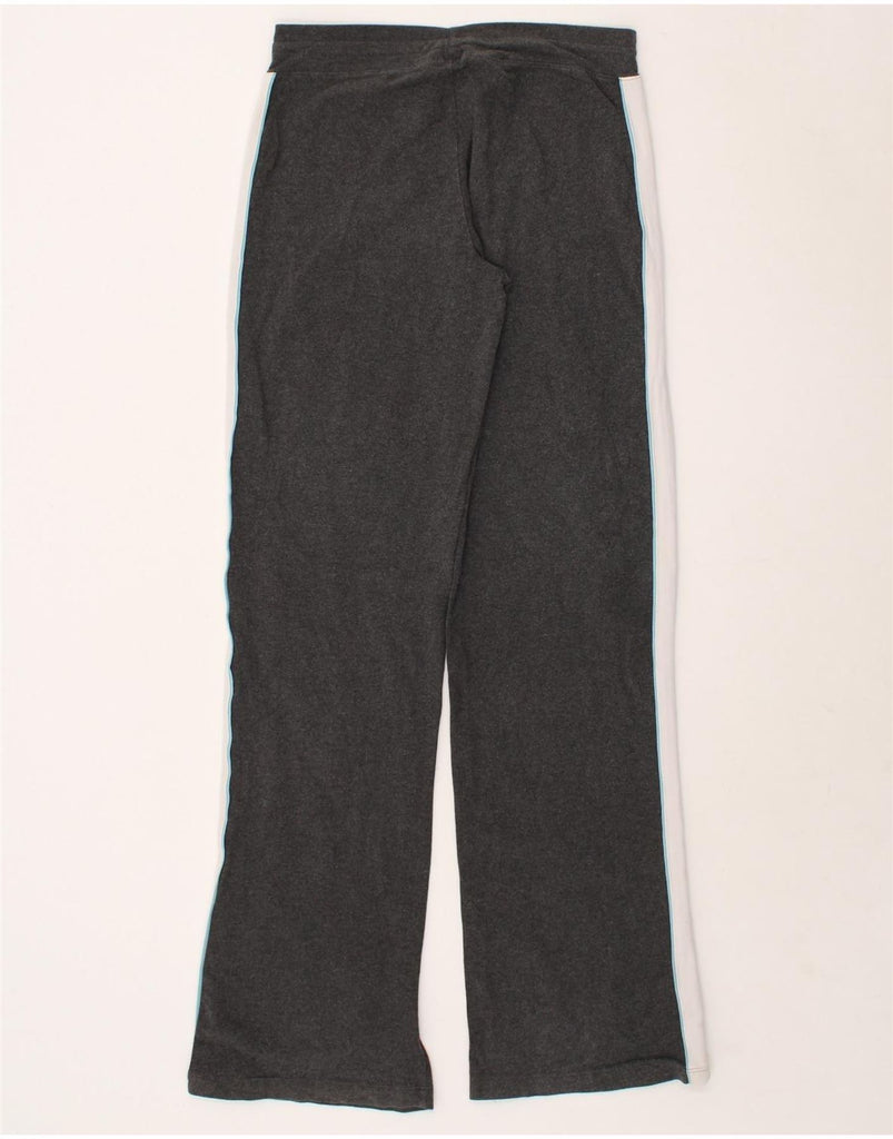 CHAMPION Womens Tracksuit Trousers UK 14 Medium Grey Colourblock Cotton | Vintage Champion | Thrift | Second-Hand Champion | Used Clothing | Messina Hembry 