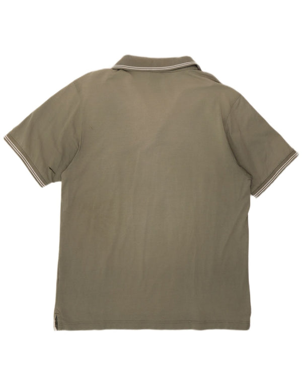 Champion Mens Polo Shirt Large Khaki Cotton