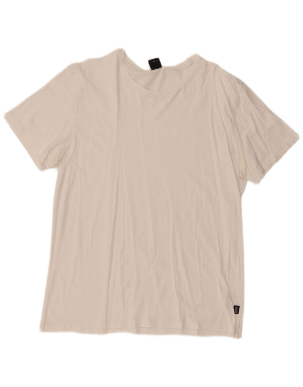HUGO BOSS Mens T-Shirt Top XL White Cotton