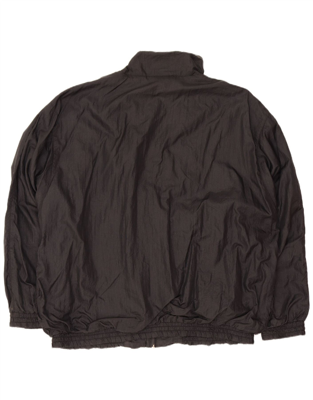 Rodeo Womens Oversized Tracksuit Top Jacket UK 18/20 XL Black Nylon