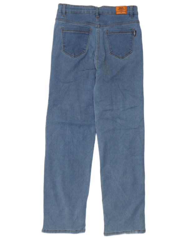 Zara Mens Straight Jeans W30 L29 Blue Cotton