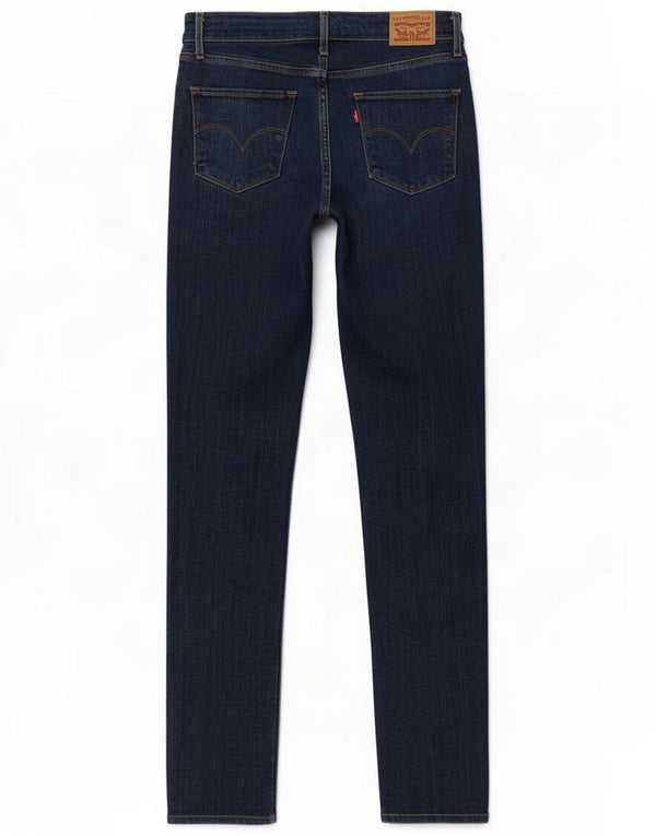 Levi's Womens 721 Skinny High Waist Jeans W28 L32 Blue Cotton