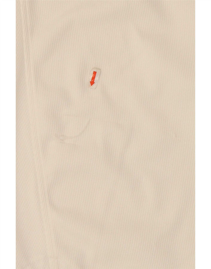 Adidas Mens Polo Shirt UK 44/46 Large White Polyester