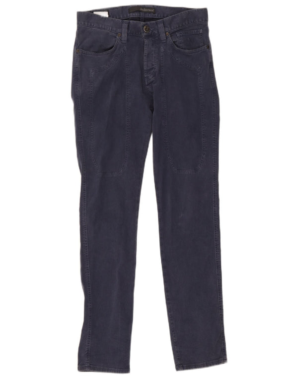 Jeckerson Mens Slim Jeans W29 L30 Navy Blue Cotton