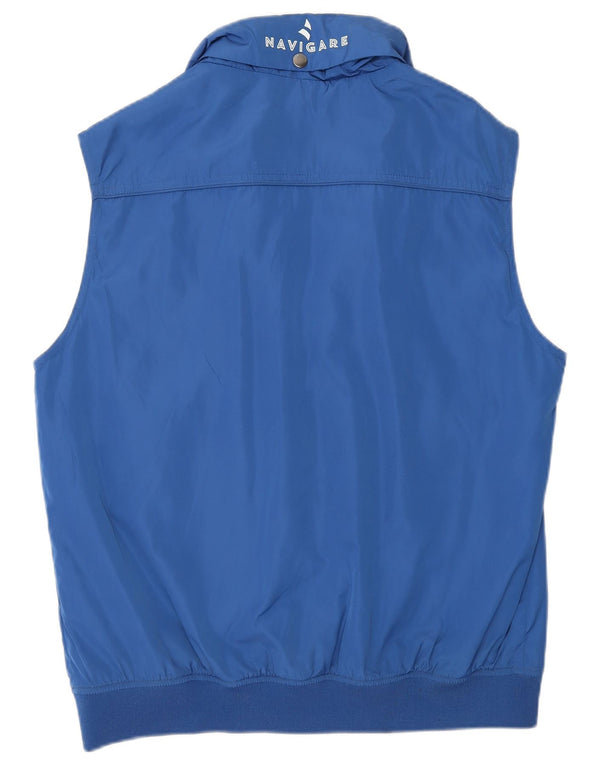 Navigare Mens Hooded Gilet UK 40 Large Blue Polyester