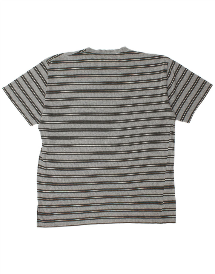 MARLBORO CLASSICS Mens T-Shirt Top 2XL Grey Striped