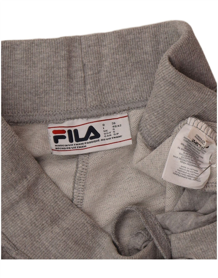 Fila Womens Tracksuit Trousers Joggers UK 10 Small  Grey Cotton