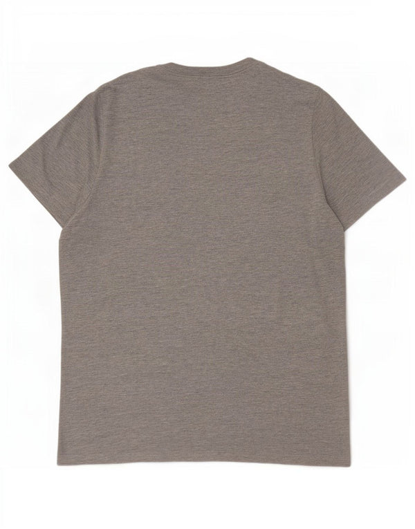 Tommy Hilfiger Mens Graphic T-Shirt Top XL Grey Flecked