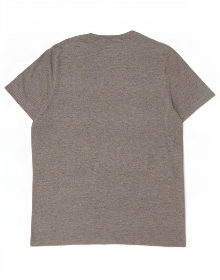 Tommy Hilfiger Mens Graphic T-Shirt Top XL Grey Flecked