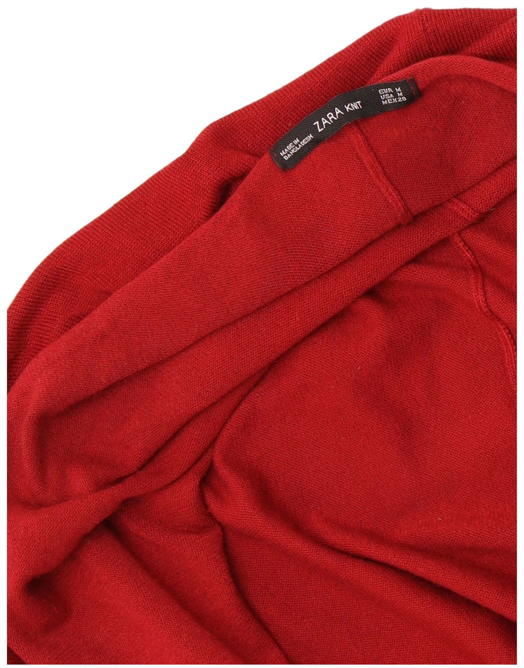 Zara Womens Poncho Cardigan Sweater UK 14 Medium Maroon