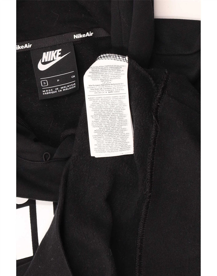 Nike Mens Graphic Regular Fit Hoodie Jumper Small Black Cotton