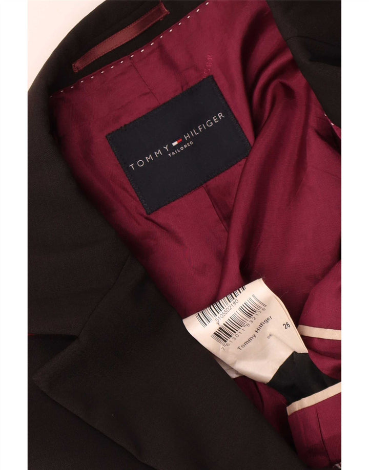 Tommy Hilfiger Mens Tailored 3 Button Blazer Jacket UK 42 XL Brown Viscose