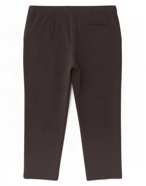 Marks & Spencer Womens Tapered Cropped Trousers UK 18 XL W36 L25 Grey