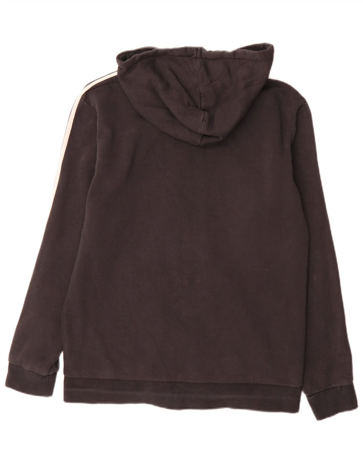 Adidas Mens Zip Hoodie Sweater Small Black Cotton