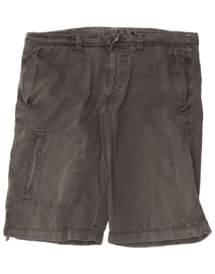 Murphy & Nye Mens Sailmakers Cargo Shorts W40 XL Grey Cotton