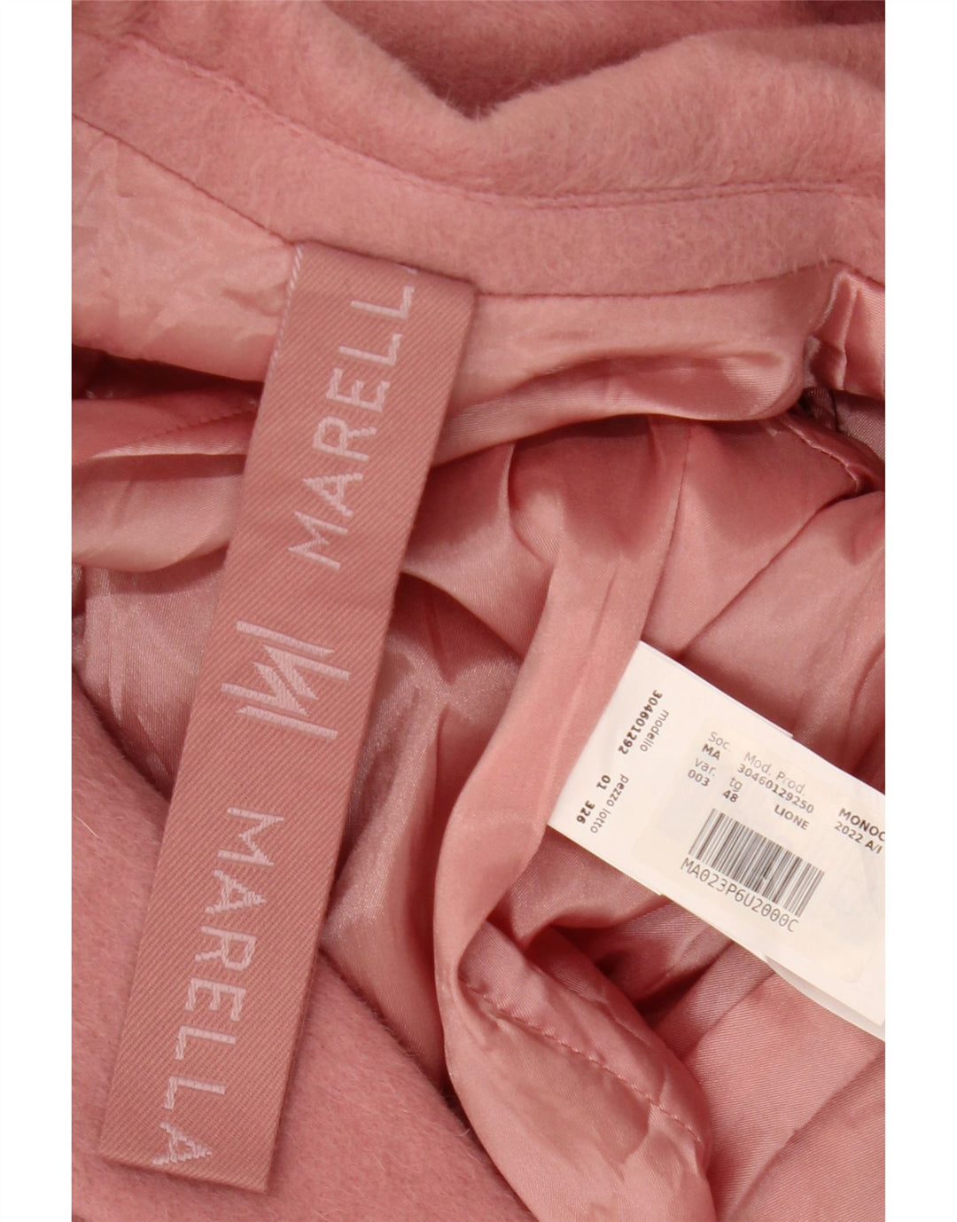 Marella Womens Longline 2 Button Blazer Jacket IT 48 XL Pink Wool