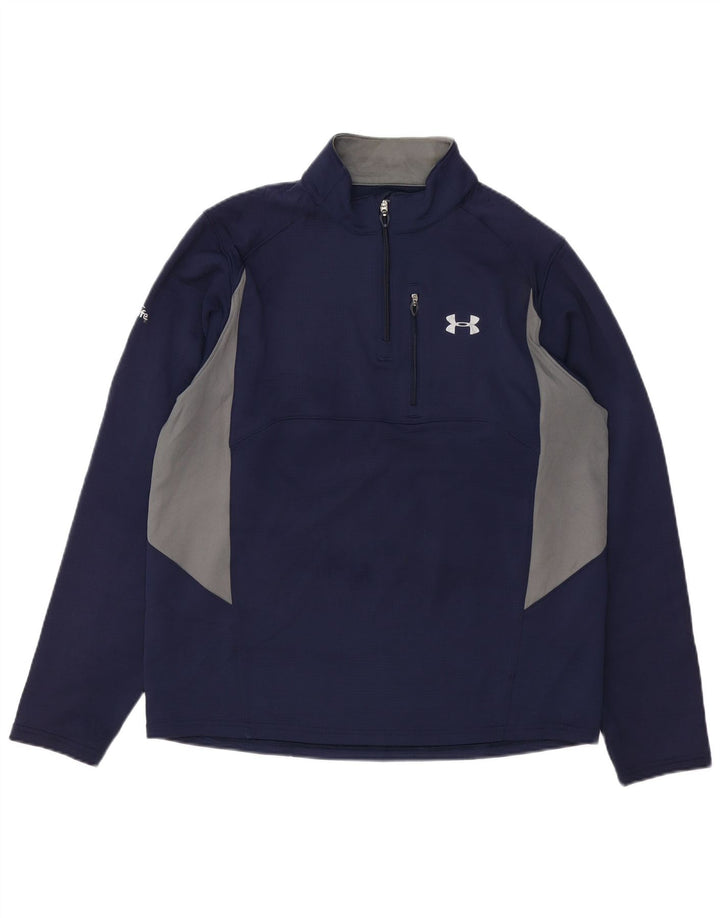 UNDER ARMOUR Mens Allseason Gear Pullover Tracksuit Top Large Navy Blue